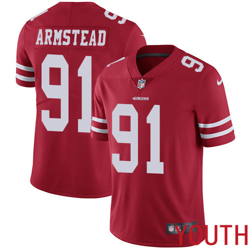 San Francisco 49ers Limited Red Youth Arik Armstead Home NFL Jersey #91 Vapor Untouchable->women nfl jersey->Women Jersey